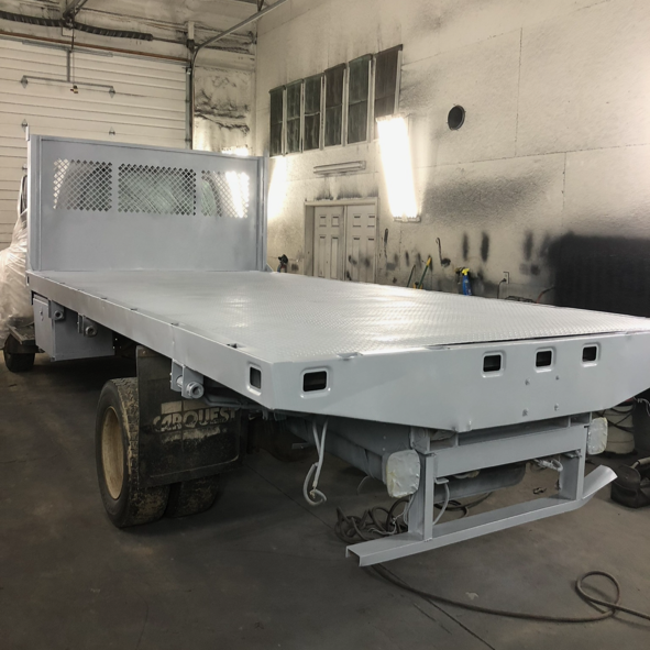 Flatbed truck body – black