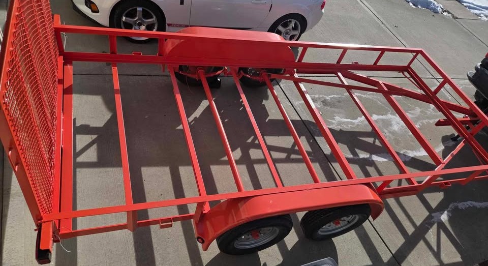 sandblast and restore flatbed trailer kansas city
